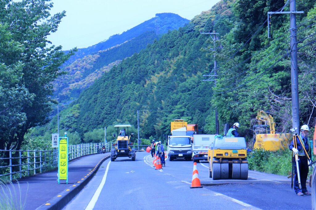 道路工事　建設現場