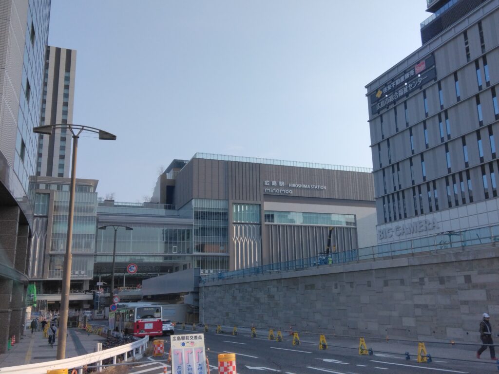 広島駅　完成前　2025年２月