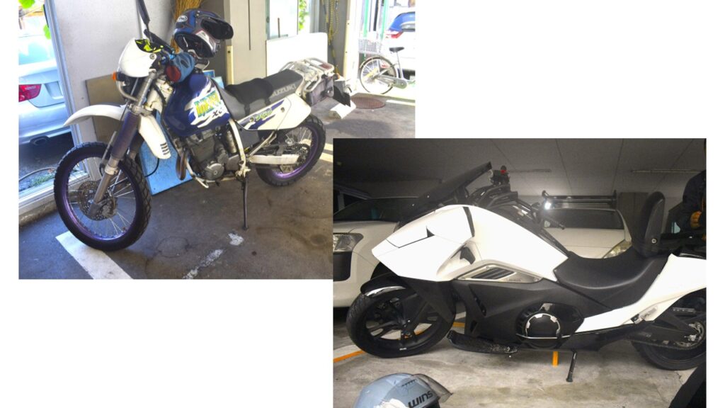 バイク駐車場　AKIRA DJEBEL