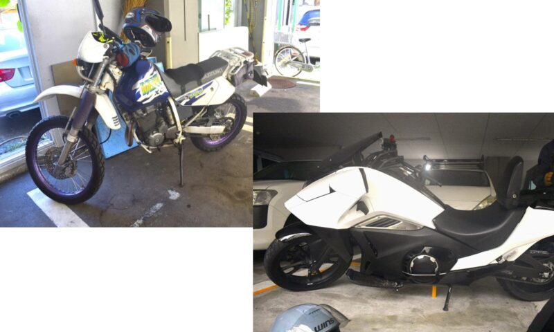 バイク駐車場　AKIRA DJEBEL