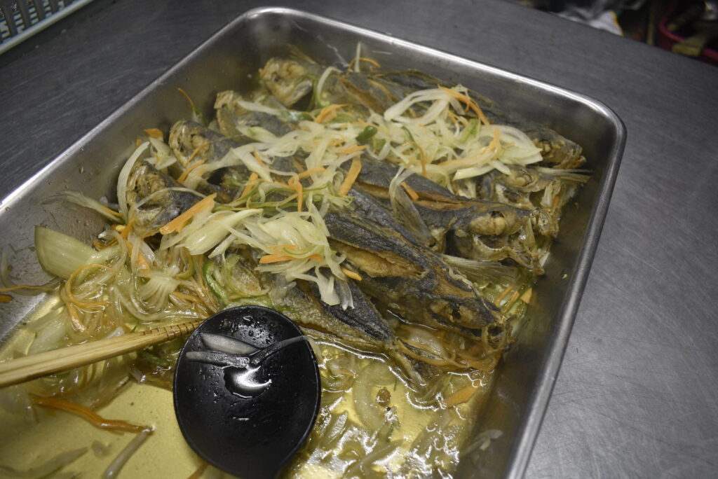 夕食　南蛮漬け