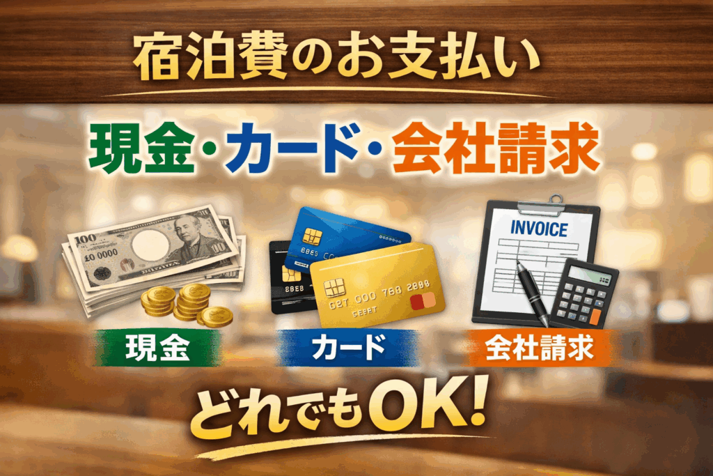 支払い フロント 現金 カード 請求書